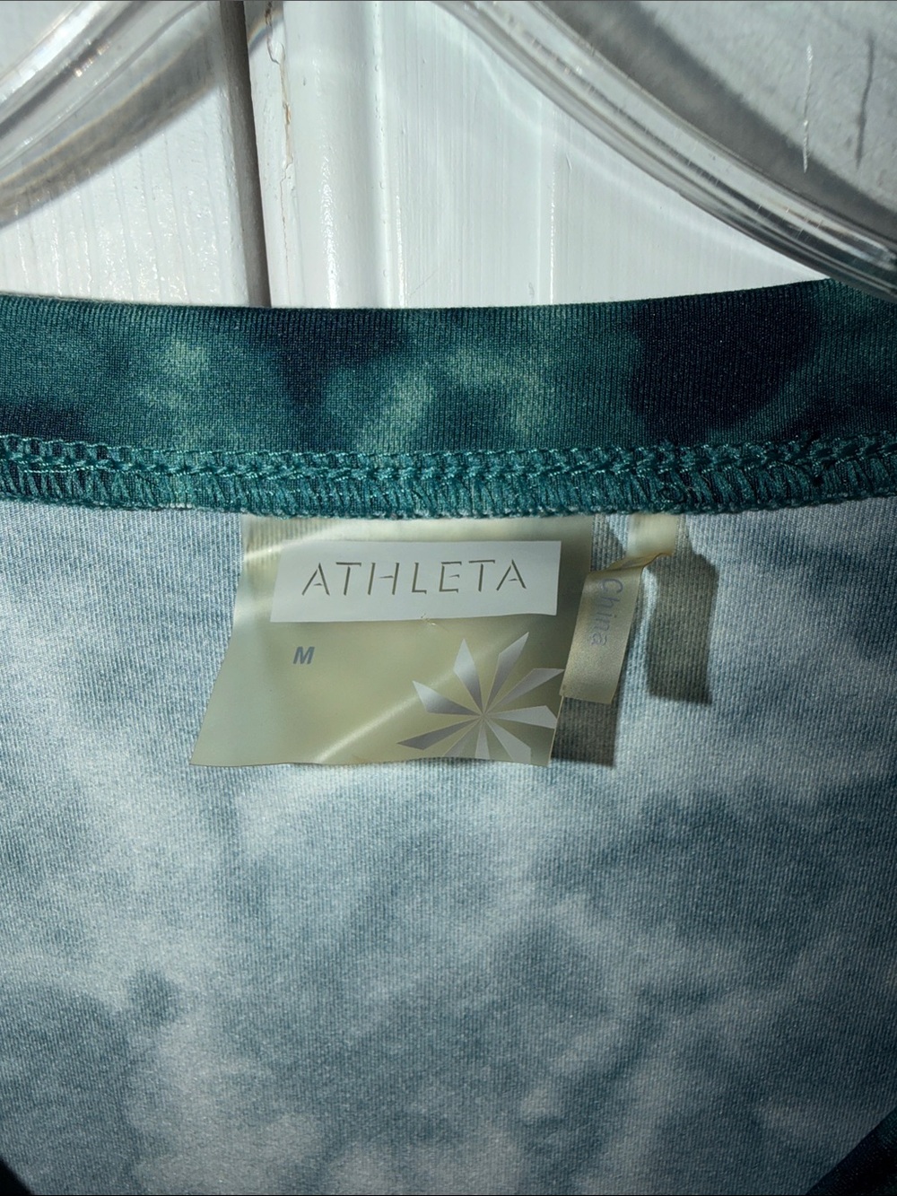 Athleta Nectar Tattooed Surplice Stretch Dress Teal Size size Medium - Picture 6 of 9